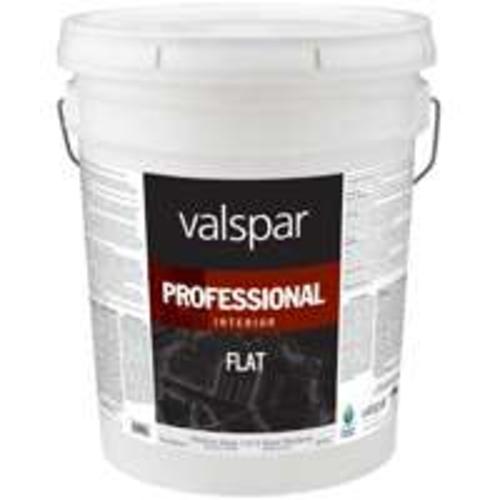 Valspar 045.0011612.008  Professional Flat Interior Latex Paint 5 Gallon, Med Base
