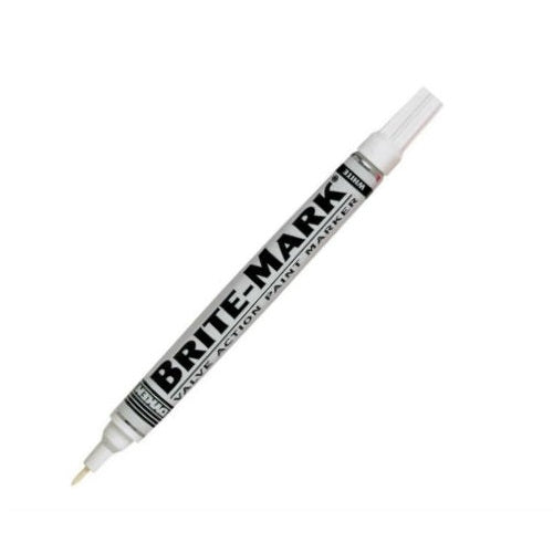Dykem 84003 Brite Mark Permanent Marker, White