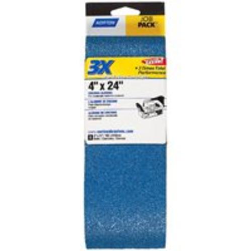 Norton 07660749276 Power Sanding Belt 4" x 24", Zirconia Alumina