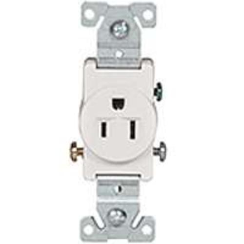 Cooper Wiring TR817W-BOX Commercial Single Receptacles, 15 Amp, 125 Volt