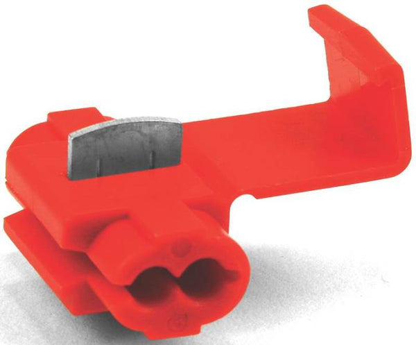 Jandorf 60803 Insulated Self-Stripping Terminal, 22-18 Gauge AWG, Red