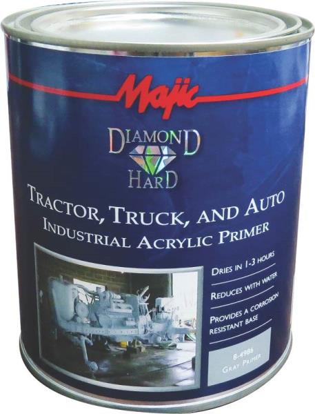 Majic Diamond Hard 8-4986-2 Industrial Acrylic Primer Paint, Gray