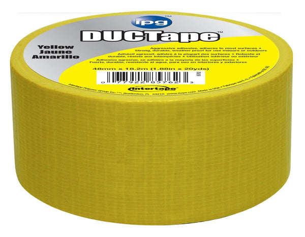 Intertape 6720YEL Duct Tape, 1.88" x 20 Yard, Yellow