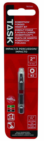 Task Tools T67242 Impact Robertson Bits, 2"