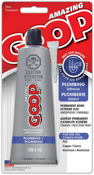 Amazing Goop 150035 Amazing Goop Plumbing Adhesive, 109.4 Ml, Clear, Liquid