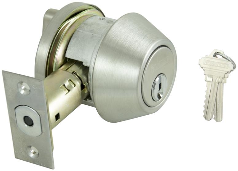 ProSource D761V-PS Single Cylinder Deadbolt, 2-3/4" x 1-1/8" Backset, 2 Keys