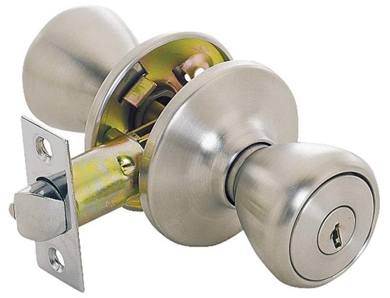 Prosource TS600BRA4V Tulip Entry Knob Locksets, Stainless Steel