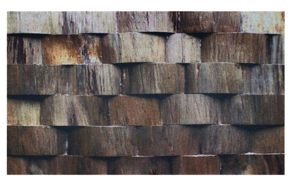 WJ Dennis FUWOOD1830 Door Mat, Recycled Rubber Backing