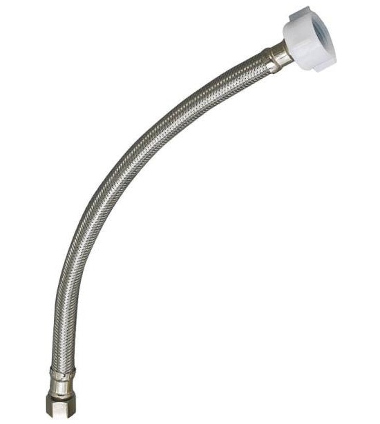 Plumb Pak PP23814 "E-Z" Toilet Supply Line, 1/2" x 7/8" x 16"