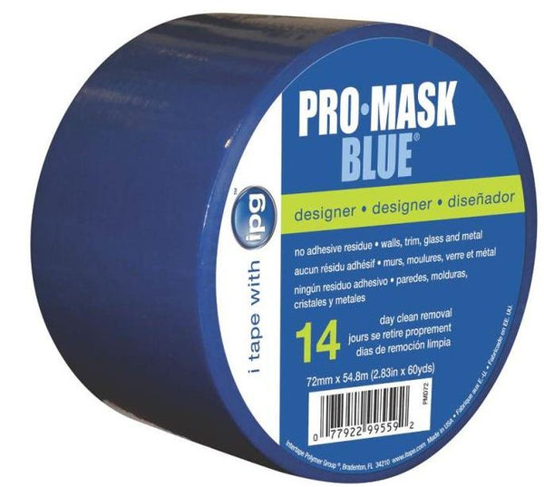 Intertape PMD72 Promask Masking Tape, 2.83" x 60Yd, Blue