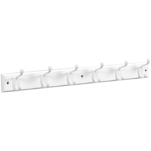 Stanley Hardware 827-071 Hookrail, White, 27" x .6" x 2.75"