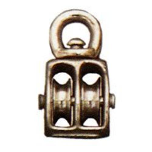 Baron C-0178ZD-1 Rope Pulleys, 1", Zinc