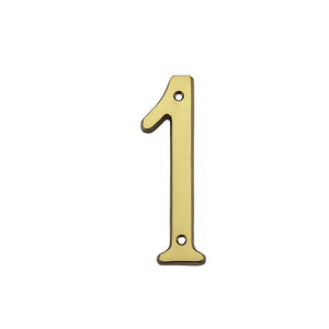 National Hardware N207-175 V1902 #1 House Numbers, Solid Brass, 6"
