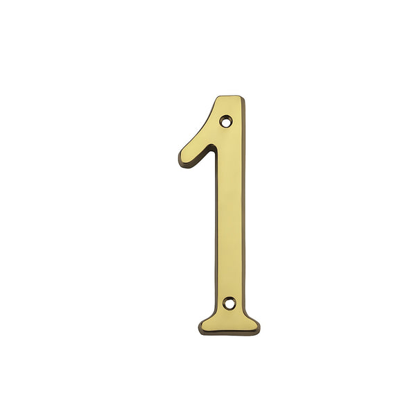 National Hardware N207-175 V1902 #1 House Numbers, Solid Brass, 6"