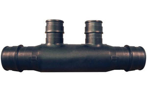 Apollo EPXM2PTO 2 Port Pipe Manifold, Poly Alloy, 3/4" x 1/2"
