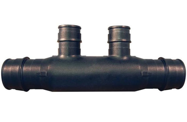 Apollo EPXM2PTO 2 Port Pipe Manifold, Poly Alloy, 3/4" x 1/2"