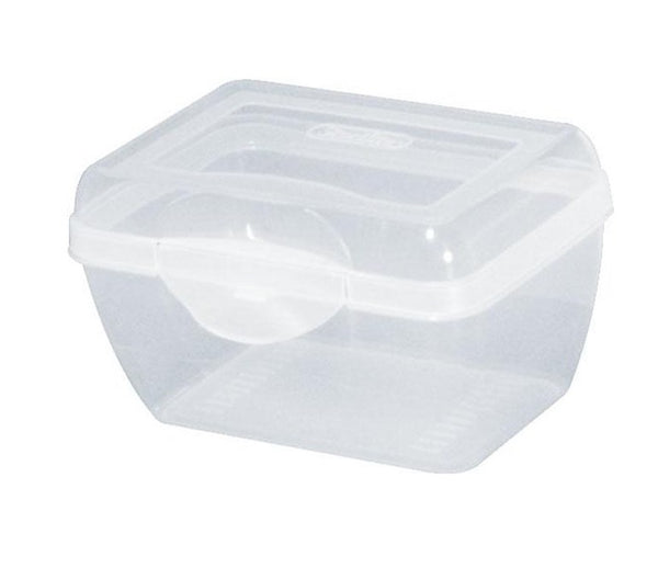Sterilite 18018612 Flip Top Box With Lid Hinge, Clear