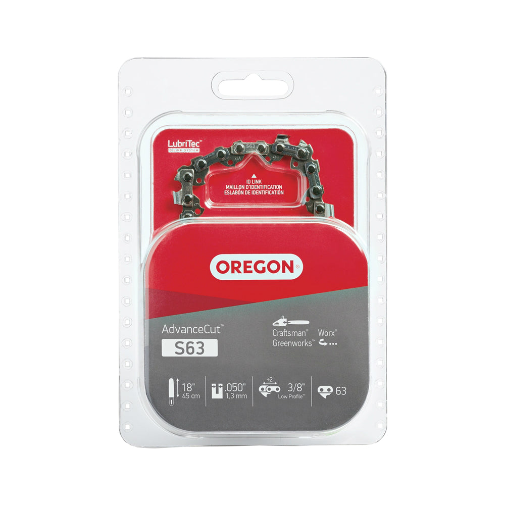 Oregon S63 Chainsaw Chain, 18 Inch