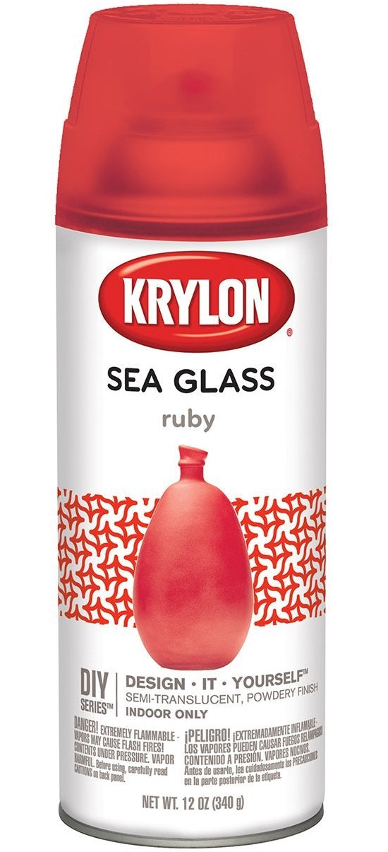 Krylon K09052000 Sea Glass Spray Paint, 12 Oz, Ruby