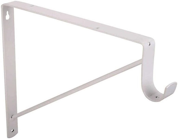 Prosource 21019PH-PCB-PS Shelf & Rod Bracket, White Powder Coated