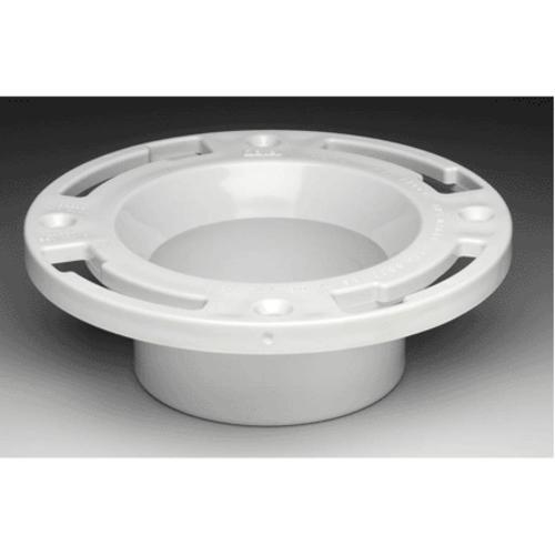 Oatey 43505 Level Fit Closet Flange With Test Cap, 3"/4"