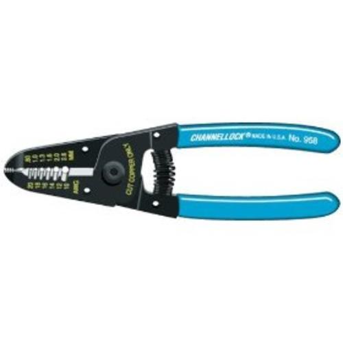 Channellock 958 Wire Stripper/Cutter Pliers 6" - 22 To 10 Awg