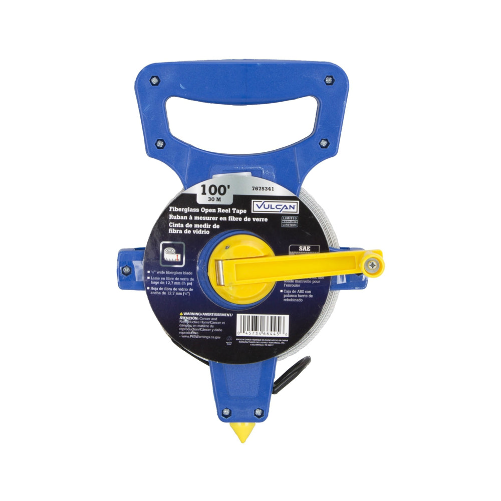 Valuation Ruling Tape Vulcan JL-TAPEOF100 Open Reel Rule Tape, 30 M x 100', Fiberglass ...