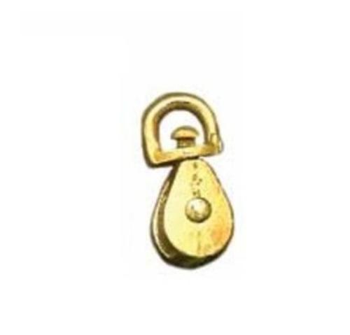 Baron C-0173B-2 Single Swivel Eye Pulley 2", Nickel Plated