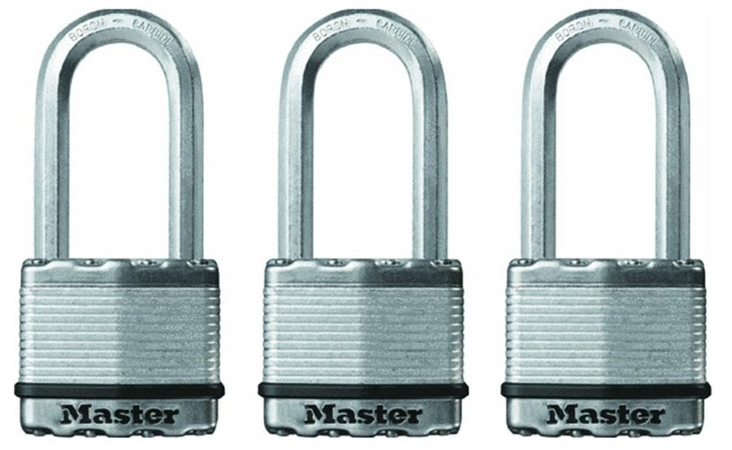 Master Lock M5XTRILHCCSEN Magnum Keyed Padlock, Steel, 2" W