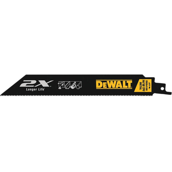 DeWalt DWA4188B Metal Reciprocating Saw Blade, 8"
