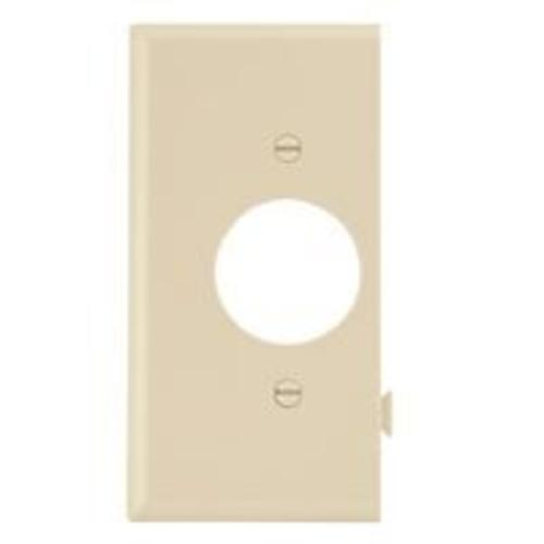 Cooper Wiring STE7V Snap Toggle Single Receptacle Wall Plate ,Ivory