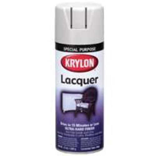 Krylon 7031 Indoor/Outdoor Lacquer Spray, 12 Oz, Gloss White