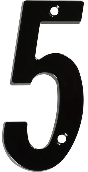 National Hardware N238-675 V871 #5 House Numbers, 4", Black