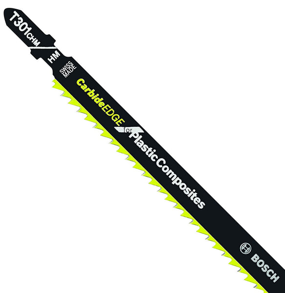 Bosch T301CHM1 8 TPI Carbide Edge T-Shank Jig Saw Blade