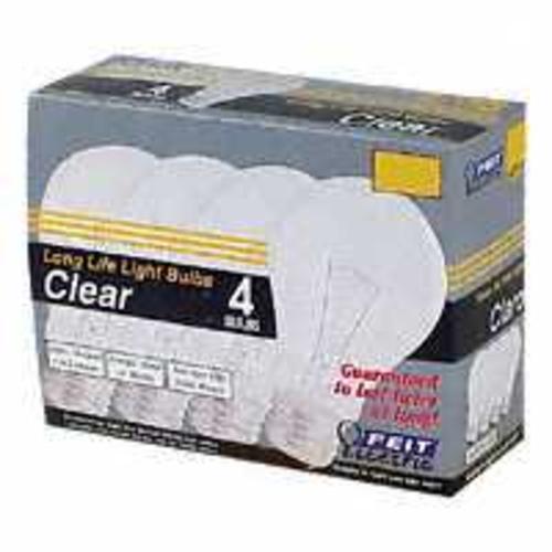 Feit Electric  25A/CL/4-130 A19 Incandescent Light Bulb 25W Clear