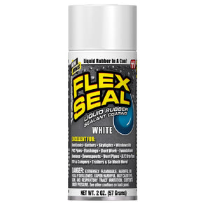 Flex Seal FSWHTMINI Mini Rubber Spray Sealant, White, 2 Oz
