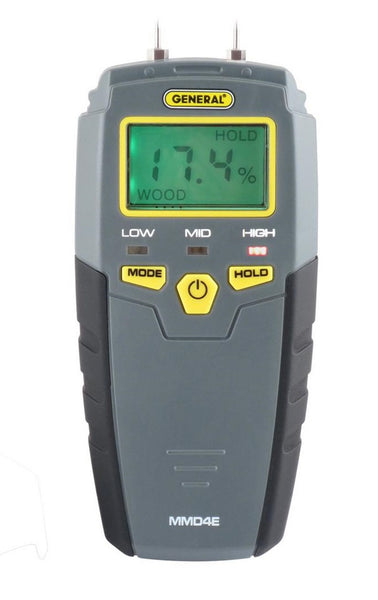 General Tools MMD4E Pin-Type Lcd Moisture Meter