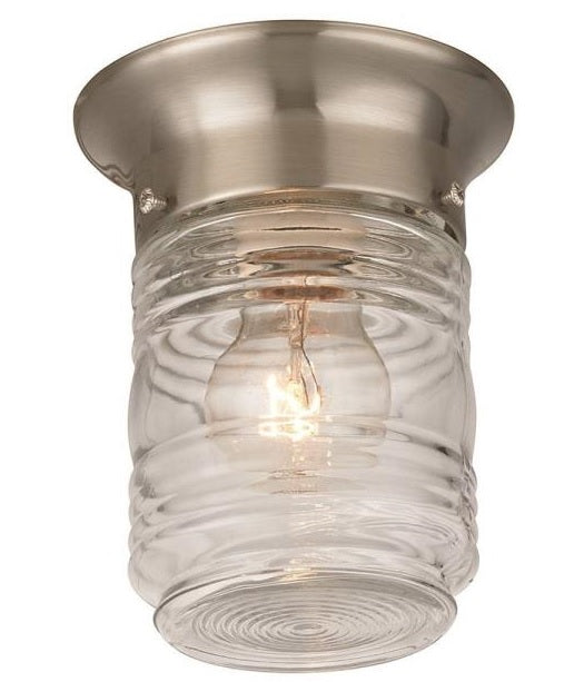 Boston Harbor HV-66919-BN Porch Flushmount Light Fixtures, Brushed Nickel