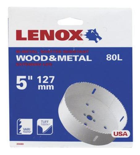 Lenox 1772077 Bi Metal Hole Saw, White, 5 " Dia 1-1/2 " Depth Cut