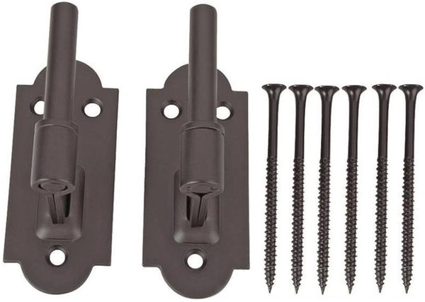 Prosource SH-S08-PS Shutter Pintels, 1-1/2", Black Powder Coated, 2/Pack
