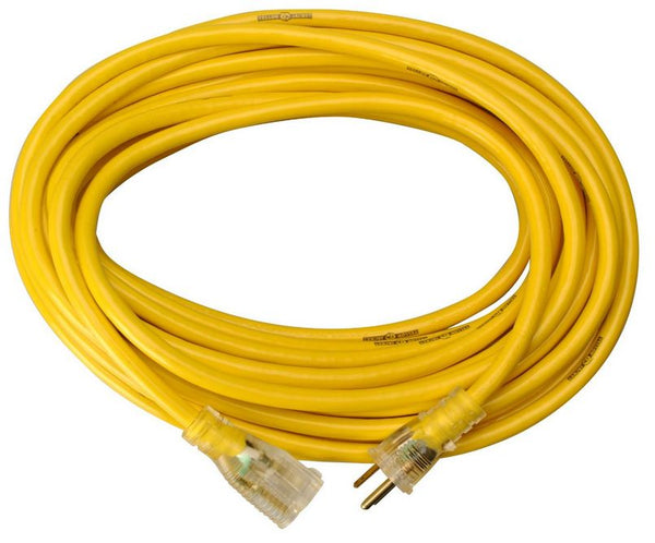 Yellow Jacket 2883AC Commercial Extension Cord, 25&#039;, Yellow