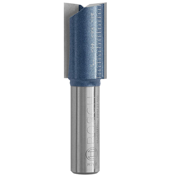Bosch 85265MC Carbide Tipped Double Flute Straight Router Bit