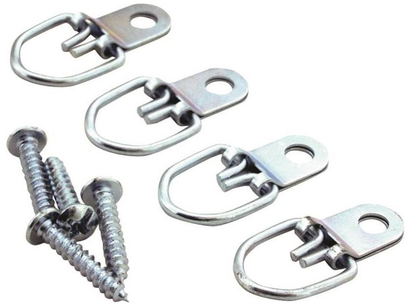 Prosource PH-122317-PS Picture Frame Hangers, Zinc Plated, 4/Pack