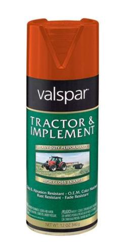 Valspar 018.5339-03.076 Tractor & Implement Spray Paint, AC Orange, 16 Oz.
