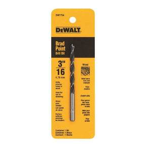 Dewalt DW1704 Drill Bit, Twist Flute, Straight Shank