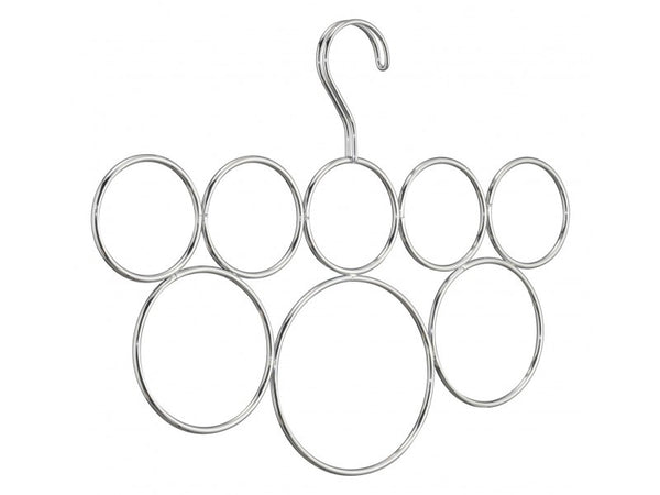InterDesign 06730 Classico Scarf Holder, 8 Loops, Chrome