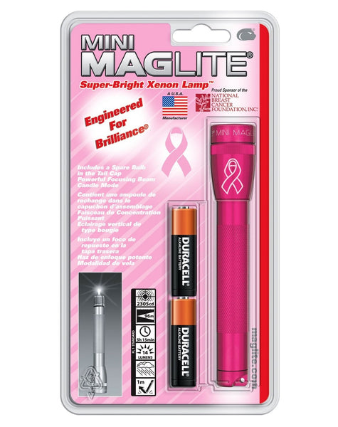 Maglite M2AMW6 NBCF Mini Flashlight, Pink, 14 Lumens