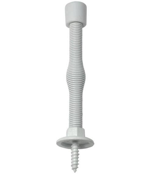 Prosource H61-Z018-PS Light Duty Spring Baseboard Doorstops, White
