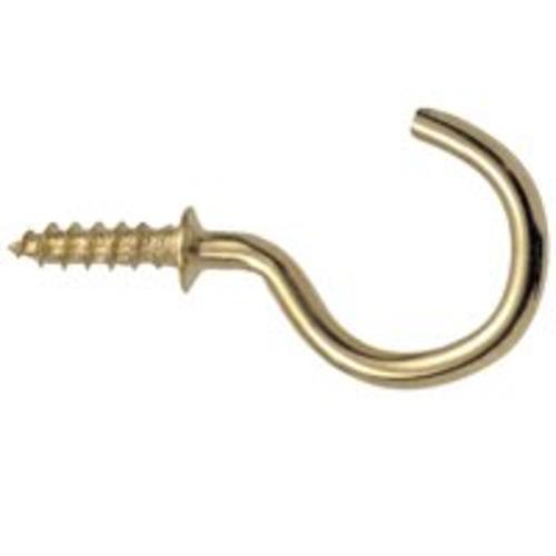 Ook 50351 Cup Hooks 7/8", Brass Plated