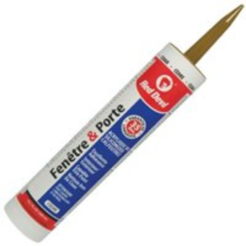 Red Devil 00132CA Silicone Acrylic Caulk, Cedar, 10.1 Oz